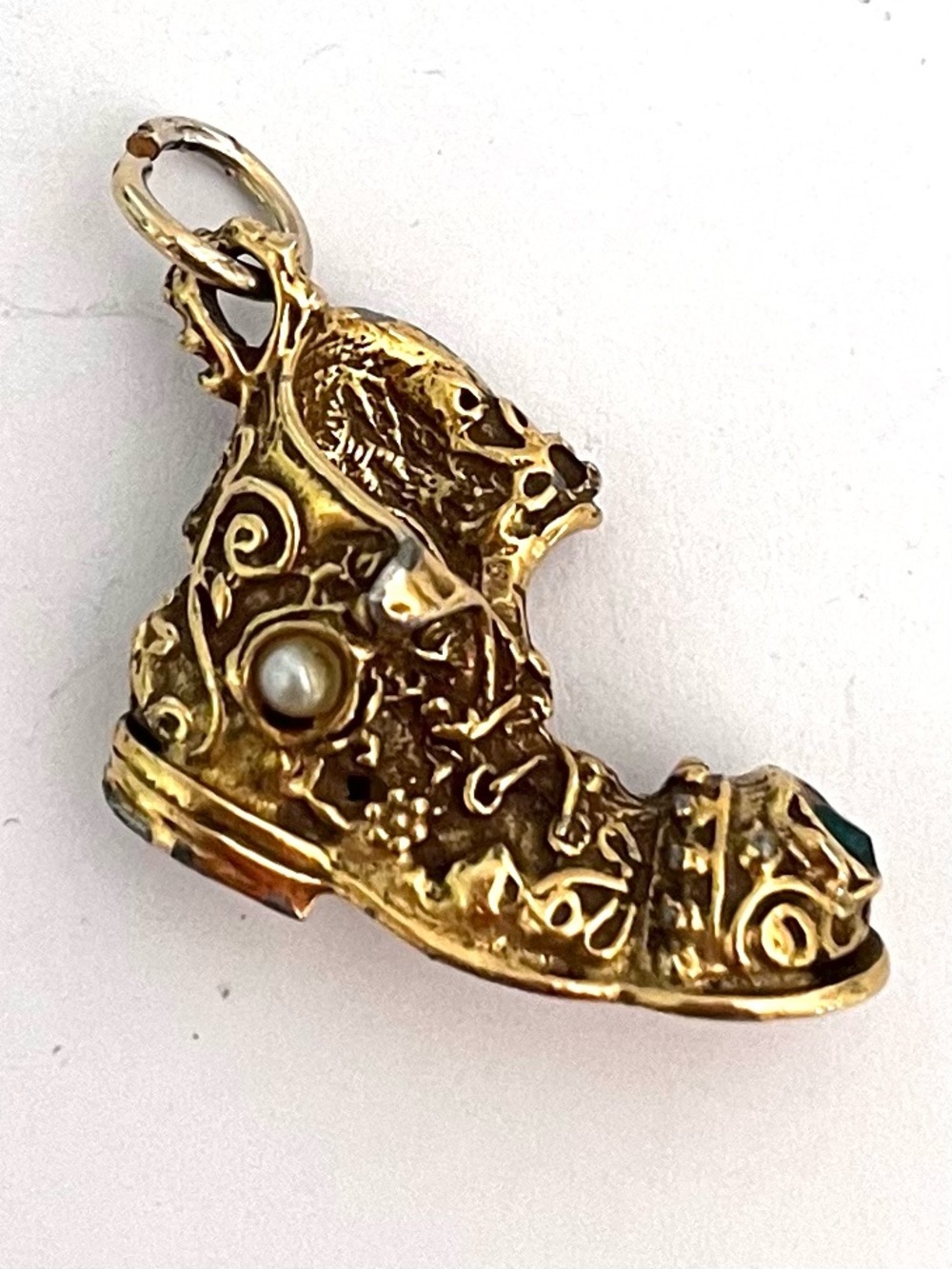 Vintage Gold-tone Boot Charm